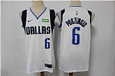 Mavericks 6 Kristaps Porzingis White Nike Swingman Jersey,baseball caps,new era cap wholesale,wholesale hats